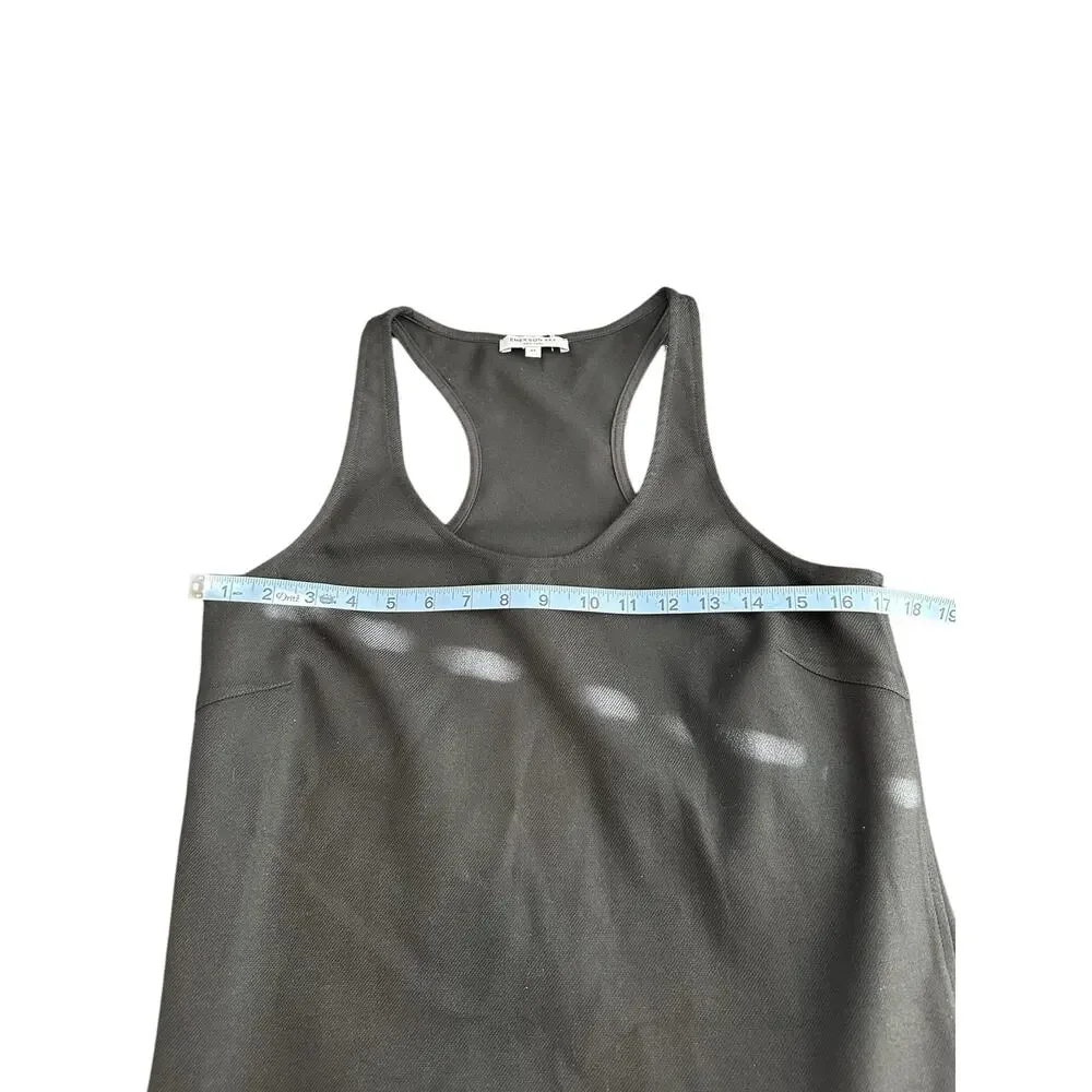 Emerson Fry Black Basic Scoop Neck Ponte‎ Layering Racerback Mini Dress Medium